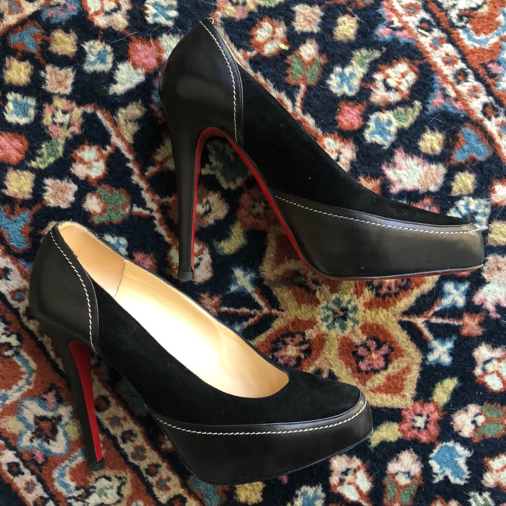 Christian Louboutin Black Defil Pumps